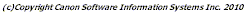 © Canon Software Information Systems Inc. 2010